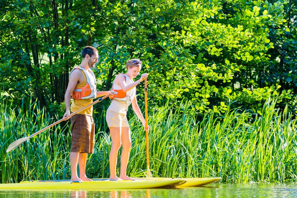 Altalena in stand up paddle